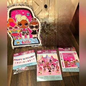 Lot of 4 NEW LOL Surprise dolls party decorations